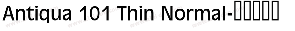 Antiqua 101 Thin Normal字体转换